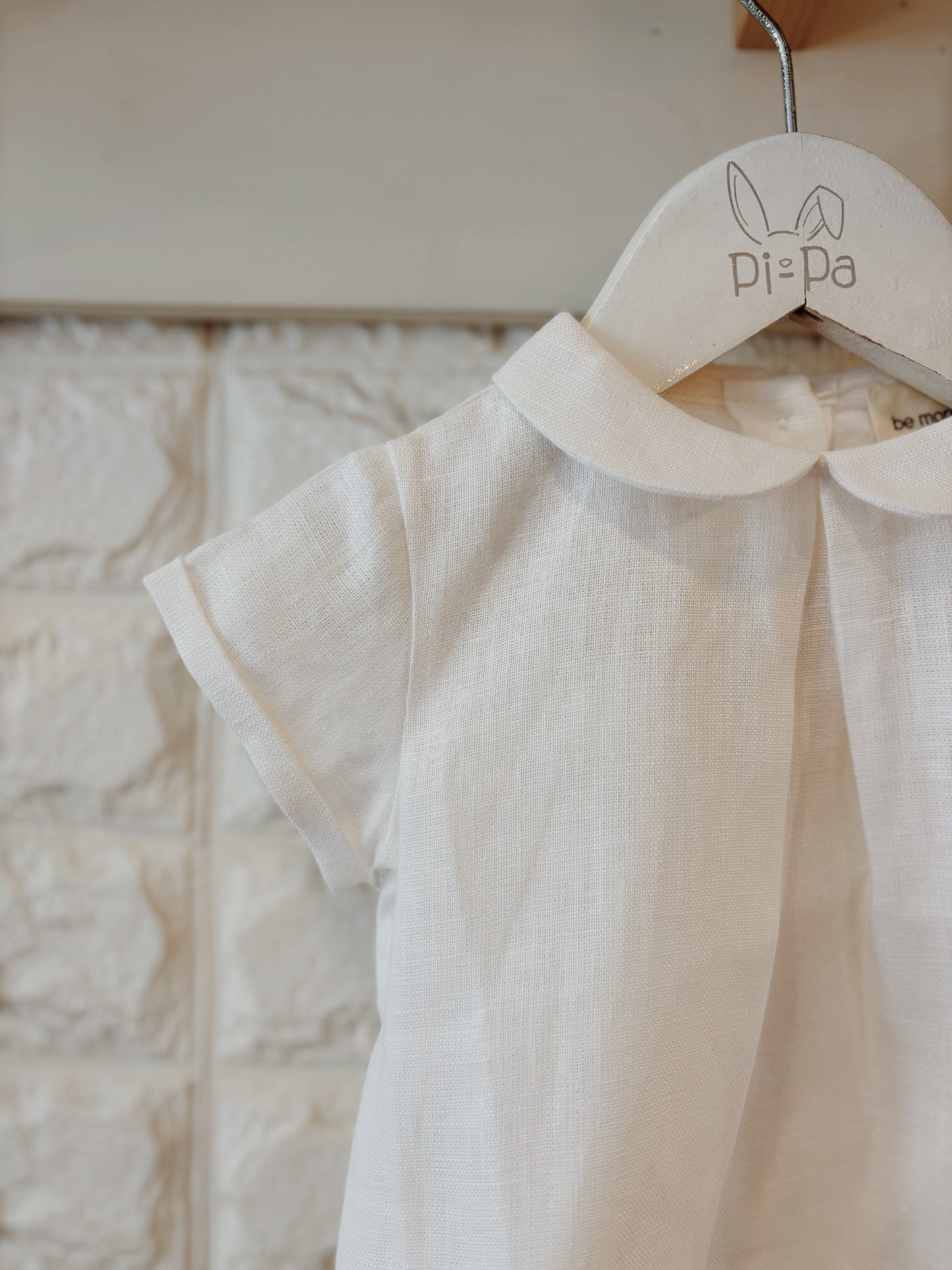 BLUSA BEBE LINO BLANCO