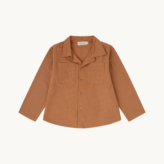 CAMISA VICHY CARAMELO