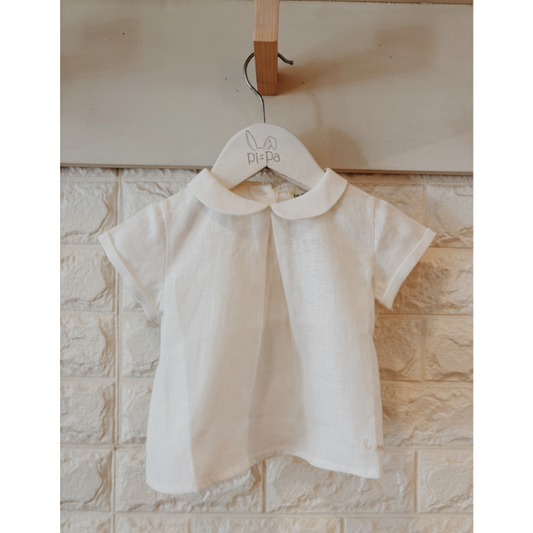 BLUSA BEBE LINO BLANCO
