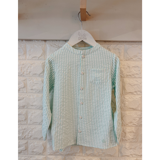 CAMISA RAYAS VERDE