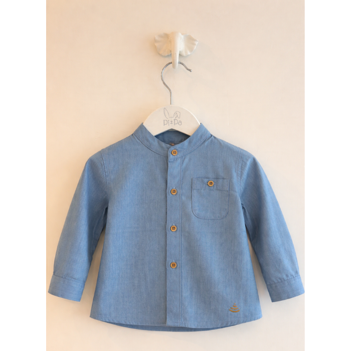 CAMISA MAO AZUL DENIM