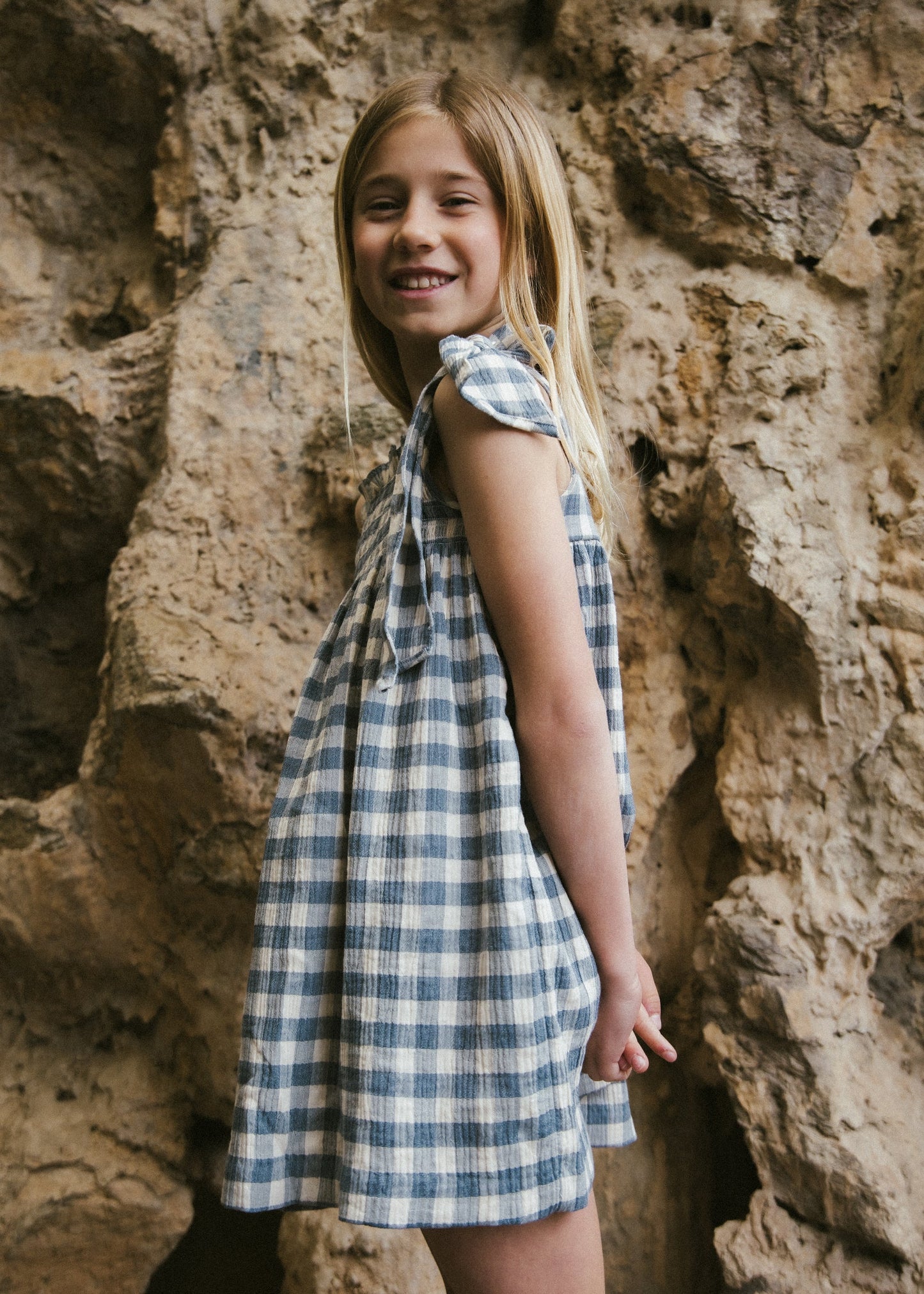 VESTIDO LUA VICHY AZUL