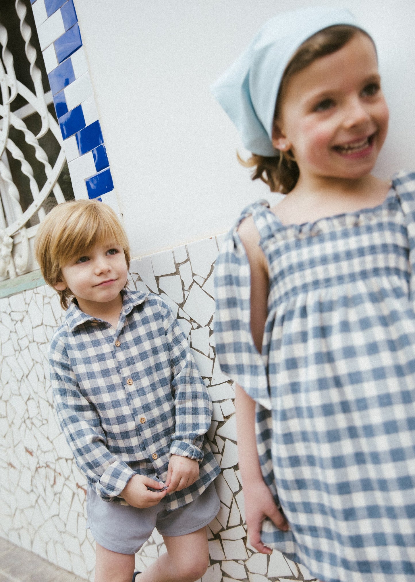 VESTIDO LUA VICHY AZUL