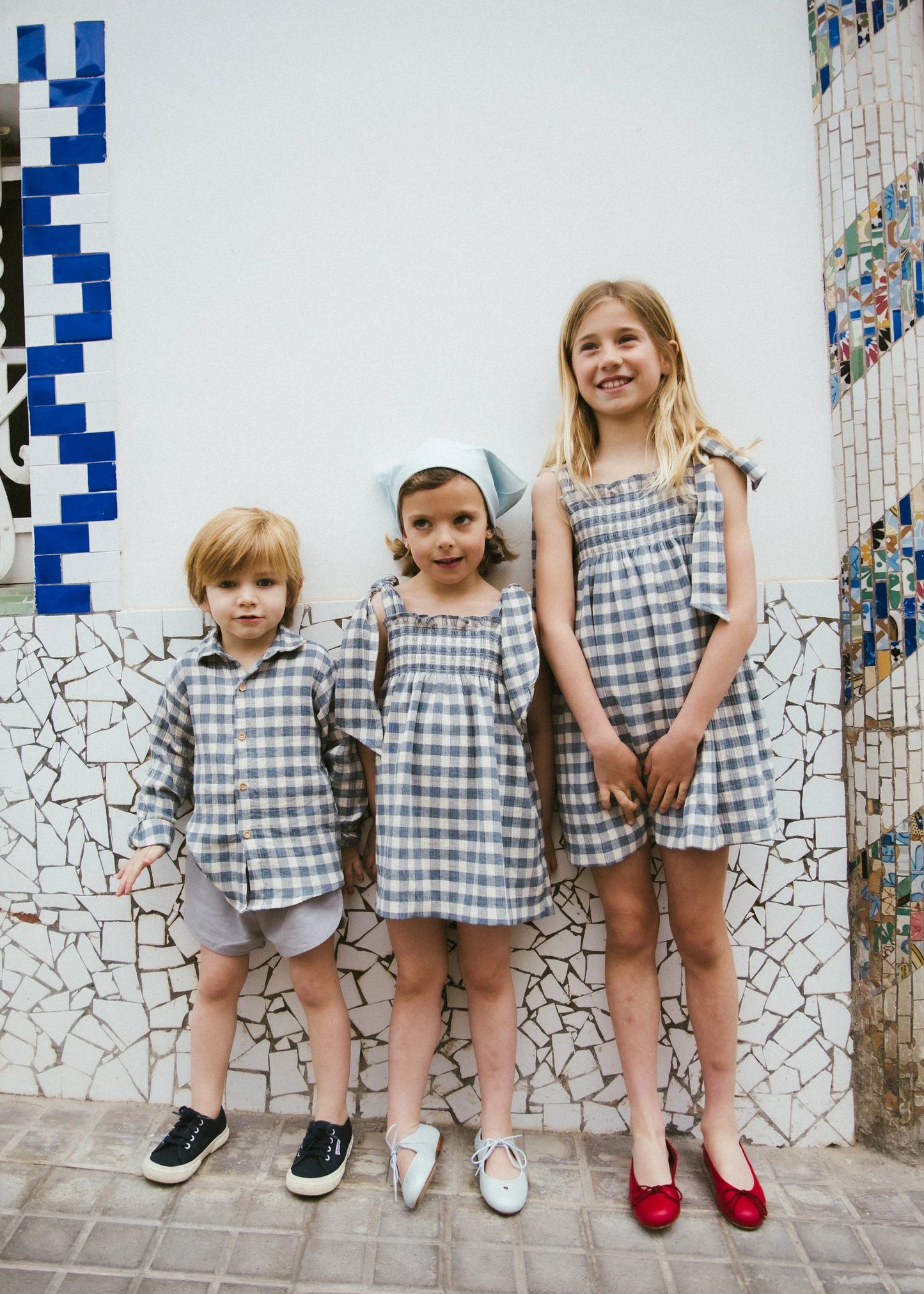 VESTIDO LUA VICHY AZUL