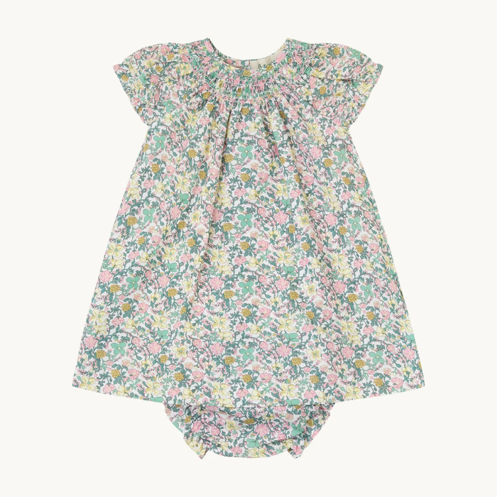 VESTIDO SMOCK Y CULOTTE FLOR DAHLIA