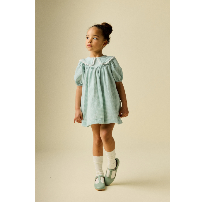 VESTIDO ANNE VICHY VERDE AGUA