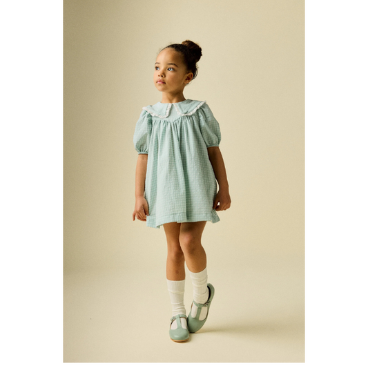 VESTIDO ANNE VICHY VERDE AGUA