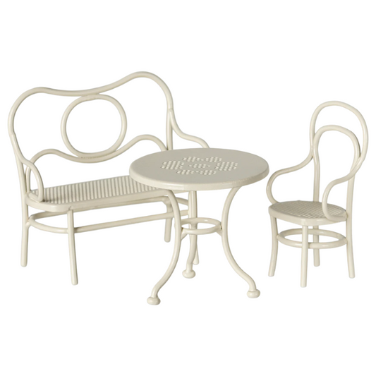 CAFE SET MOUSE- WHITE