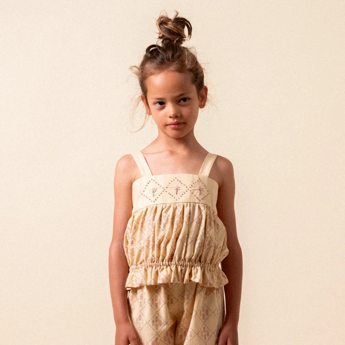 BLUSA CASTELFLORITE BORDADA NIÑA
