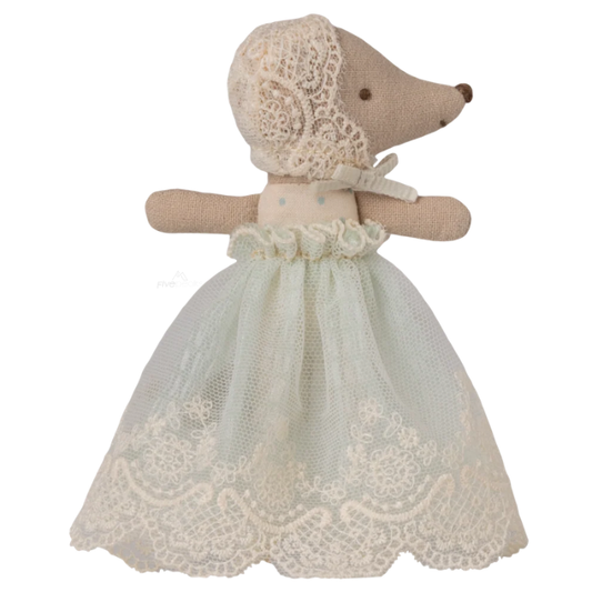 BABY MOUSE IN GOWN MINT
