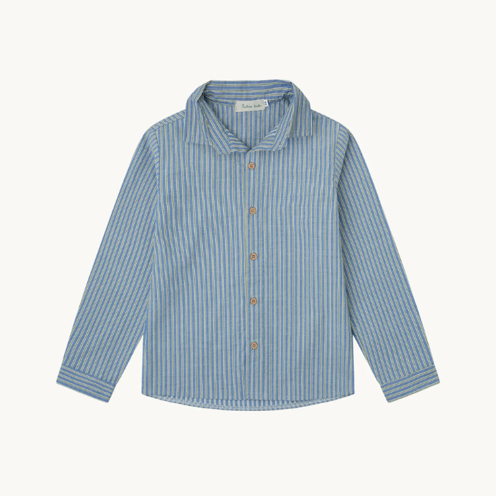 CAMISA RAYAS AZUL Y VERDE