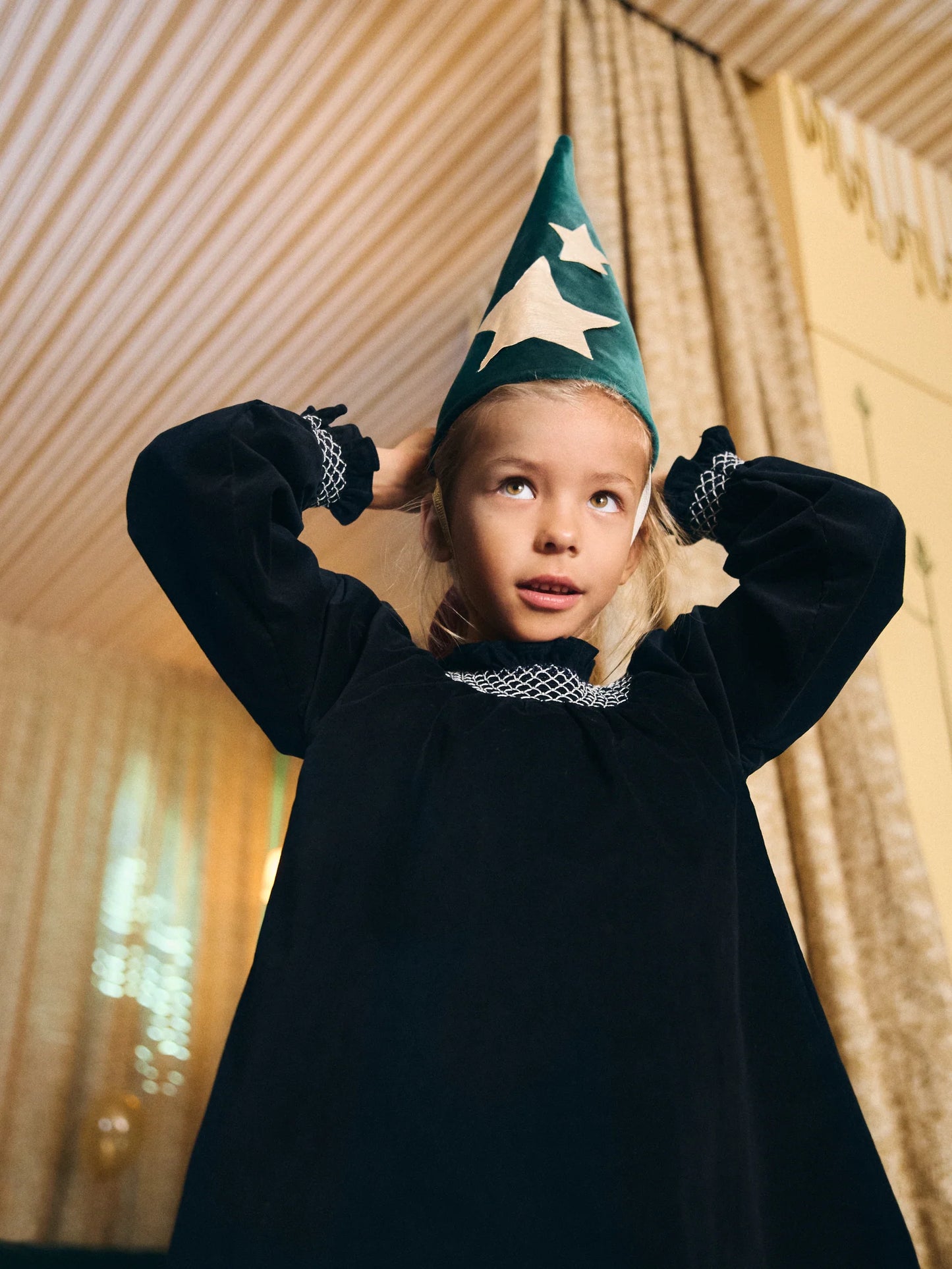 VESTIDO LOUISA TERCIOPELO MARINO