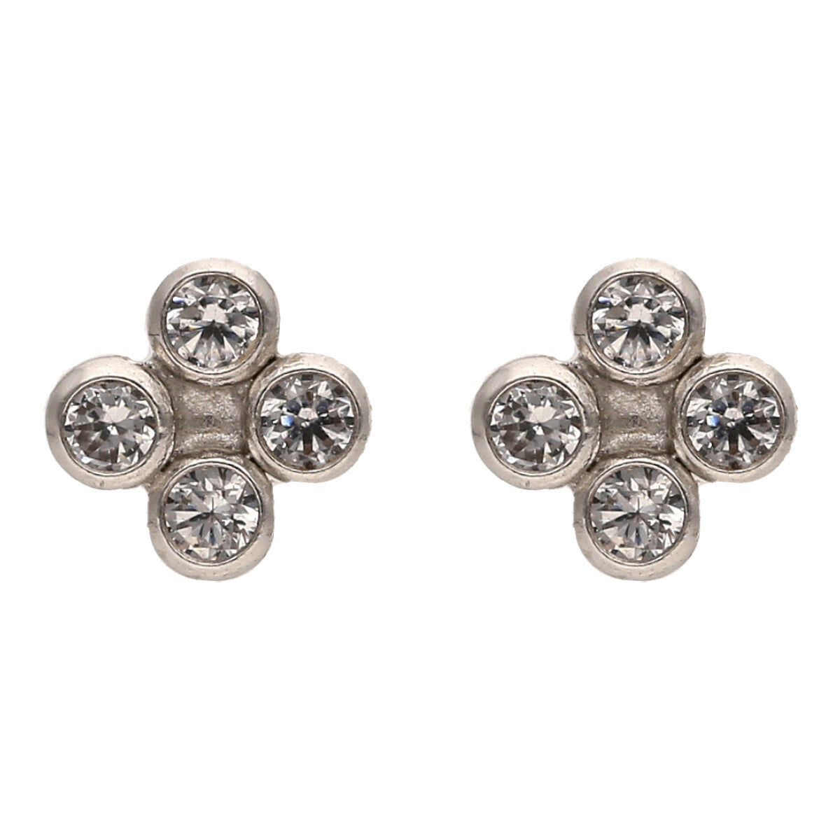 13. CLOVER FOUR CRYSTALS STUDS