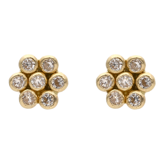 10.FLOWER CRYSTALS STUDS