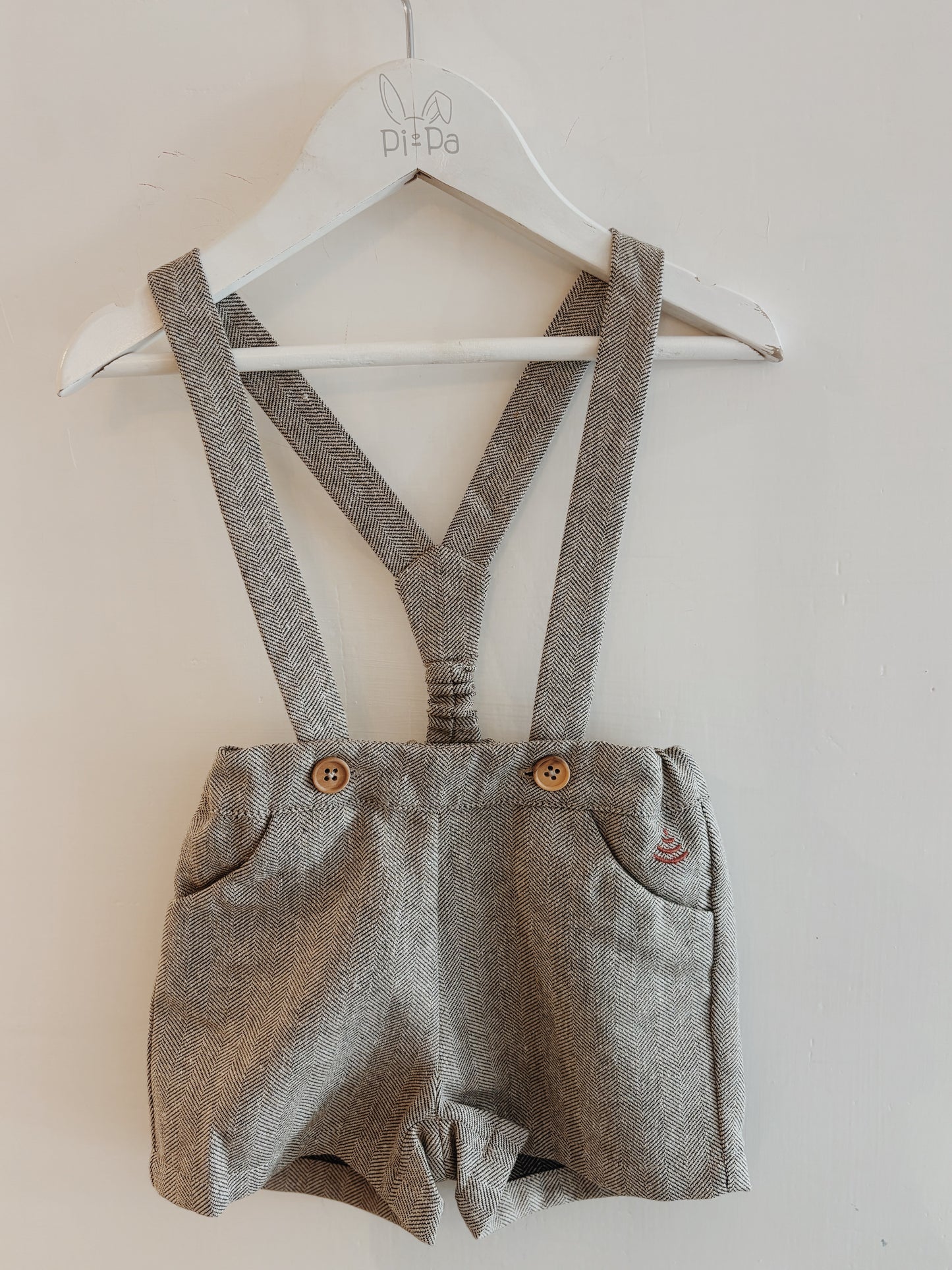 SHORT TIRANTES MARRON