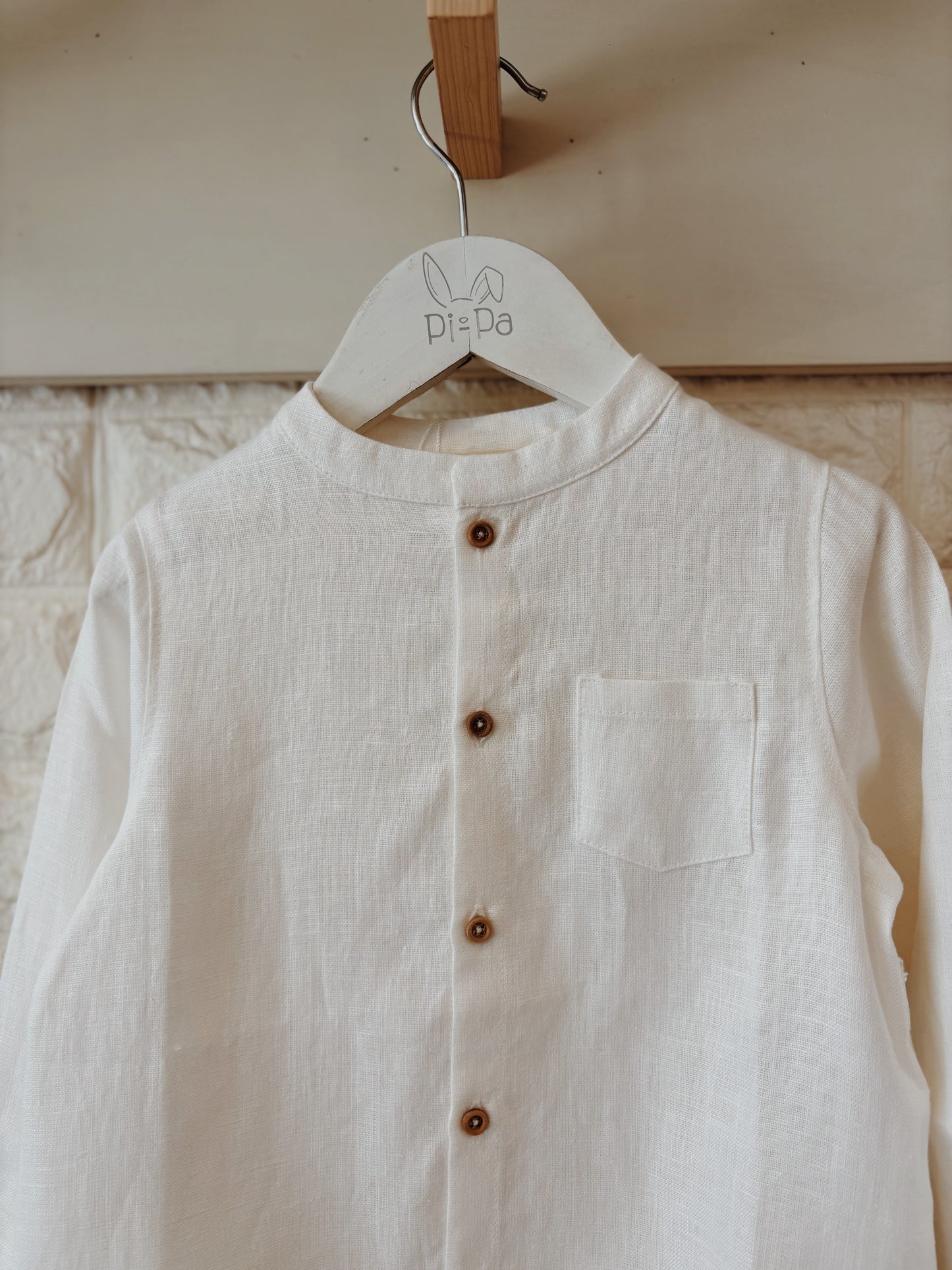 CAMISA LINO BLANCA NIÑO