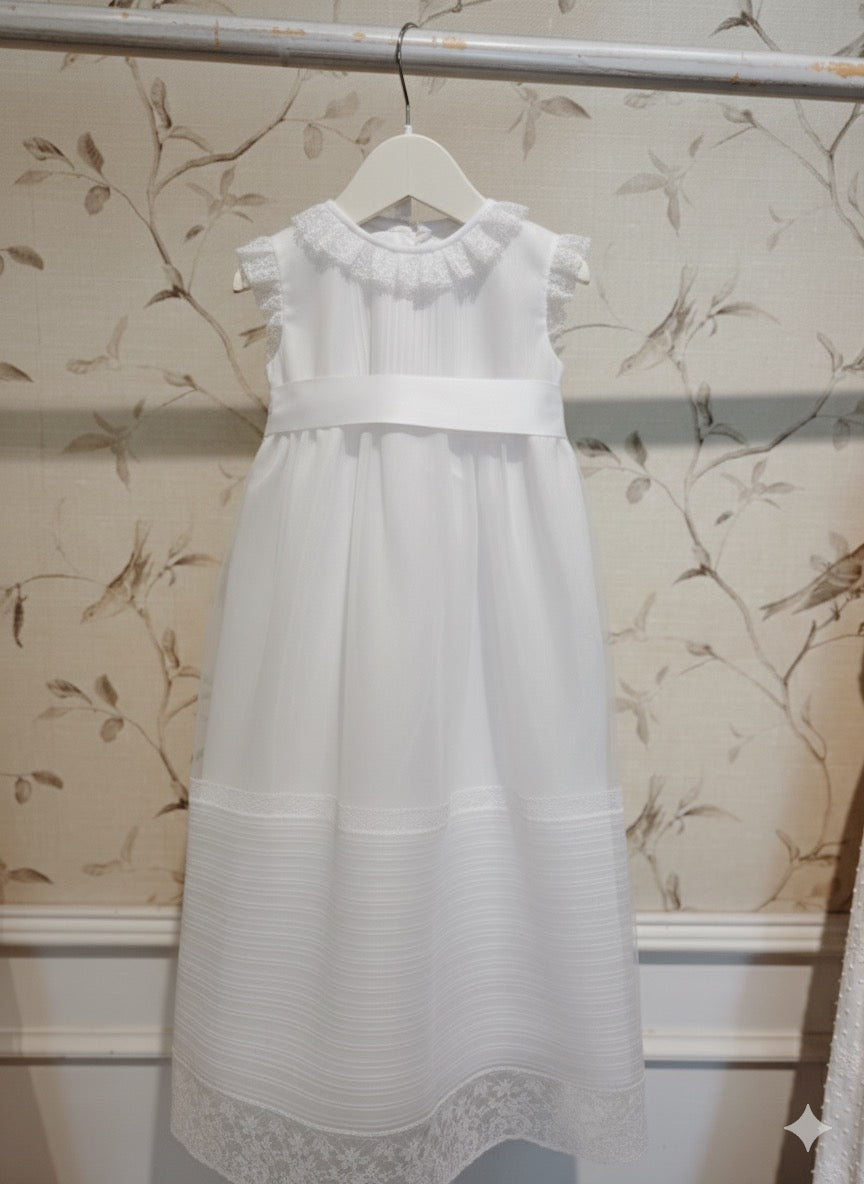 241010C FALDON RAYA SEDA BLANCO CON GORRITO