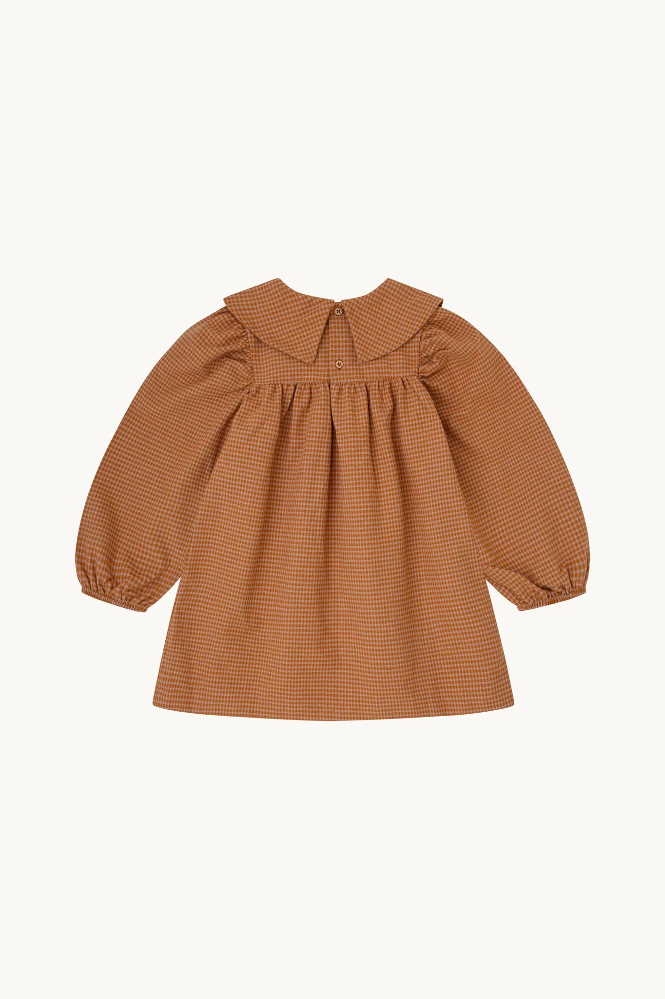 VESTIDO VICHY CARAMELO