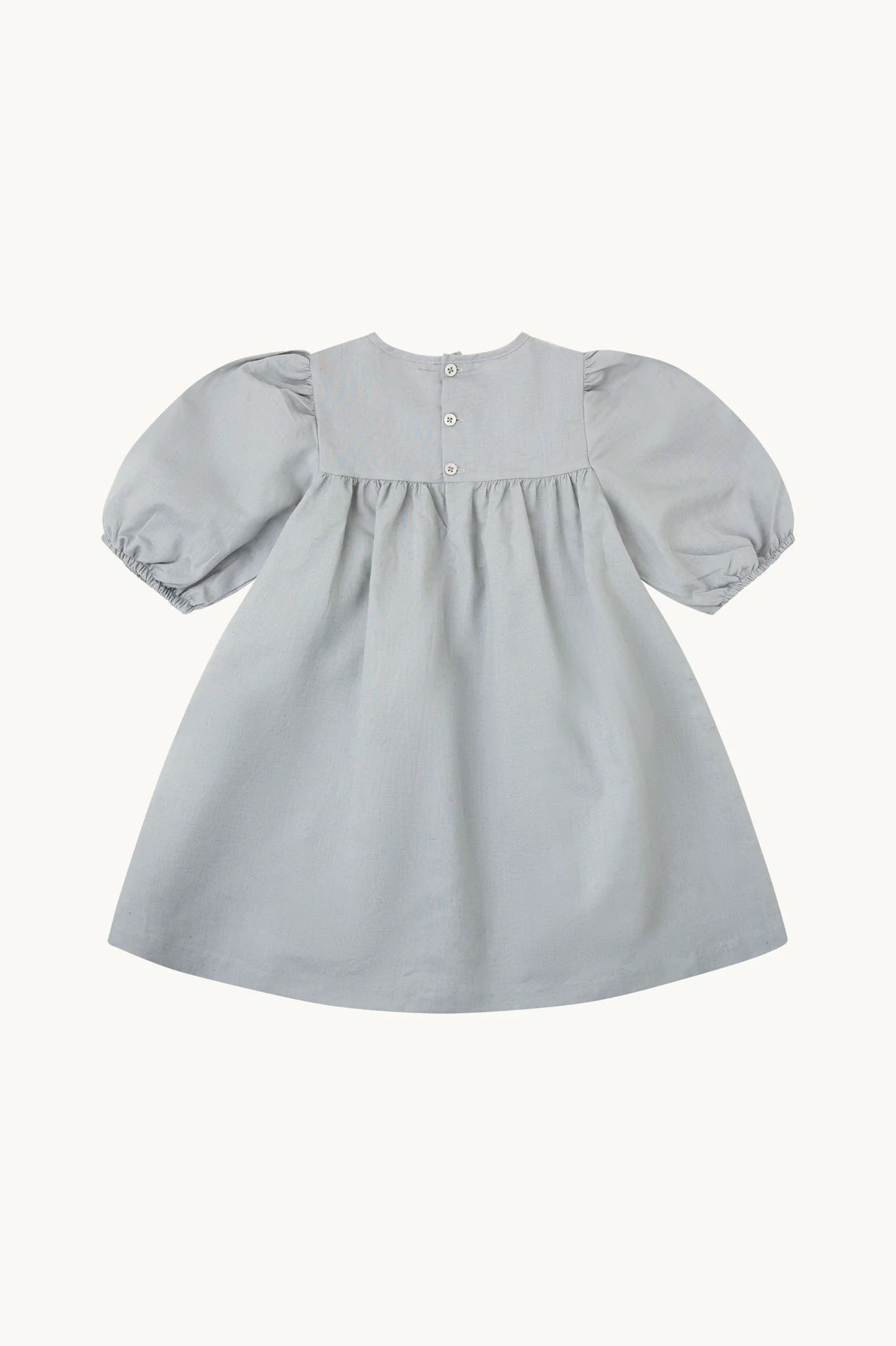 VESTIDOSMOCK LINO AZUL PIEDRA