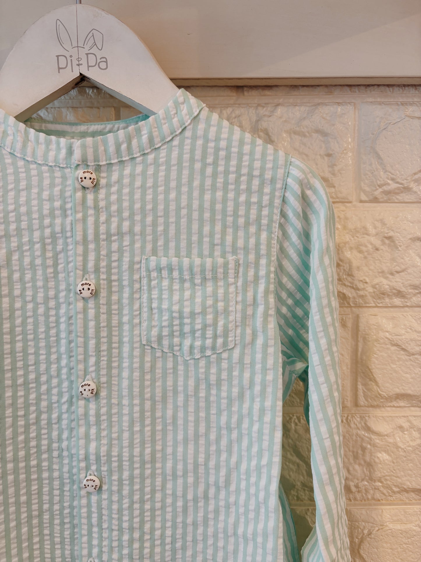 CAMISA RAYAS VERDE