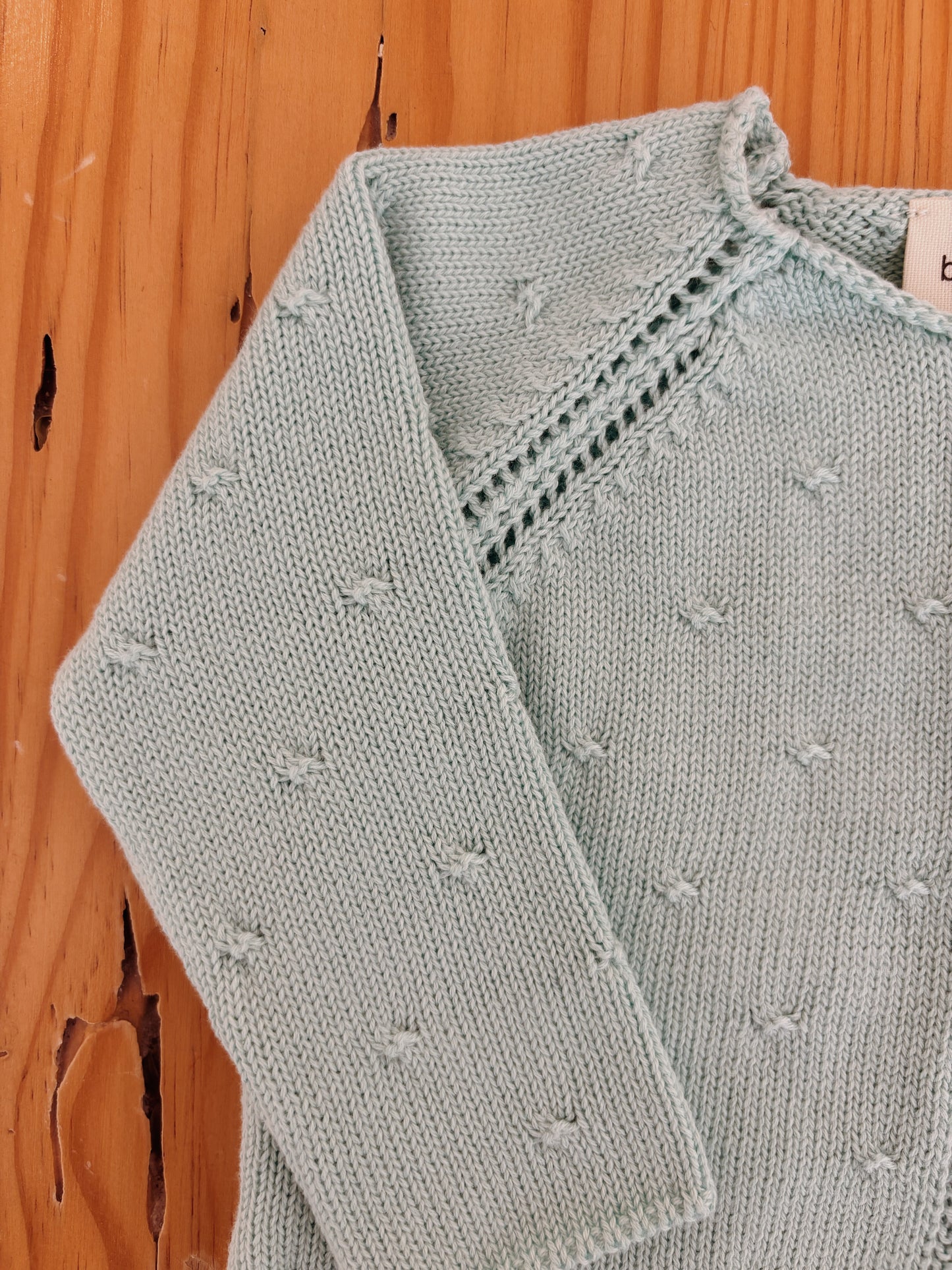 CARDIGAN BEBE MENTA