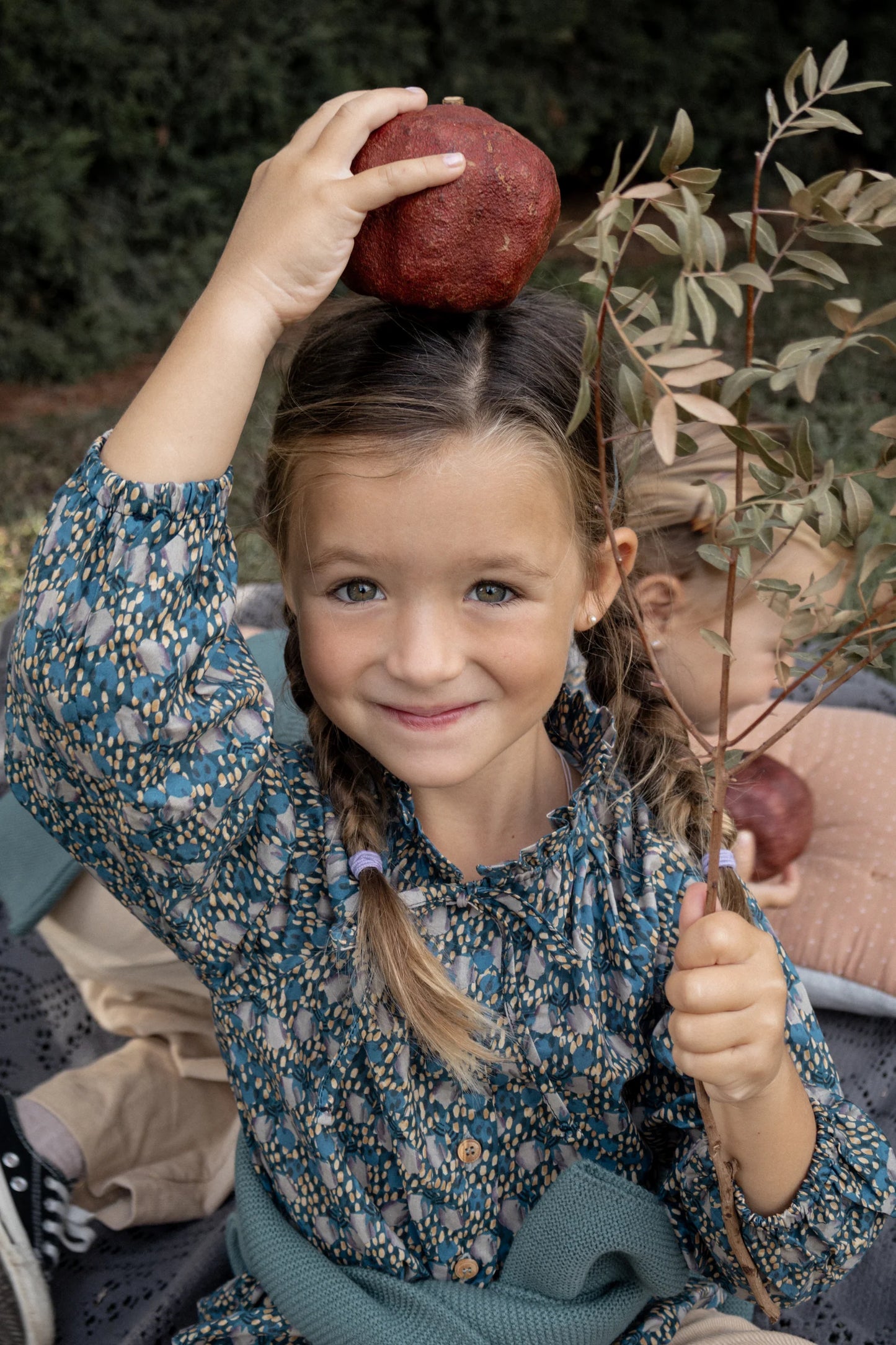 BLUSA GINEVRA FLOR AZUL