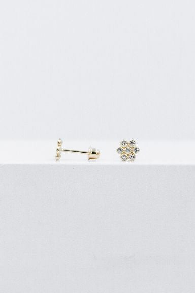 10.FLOWER CRYSTALS STUDS